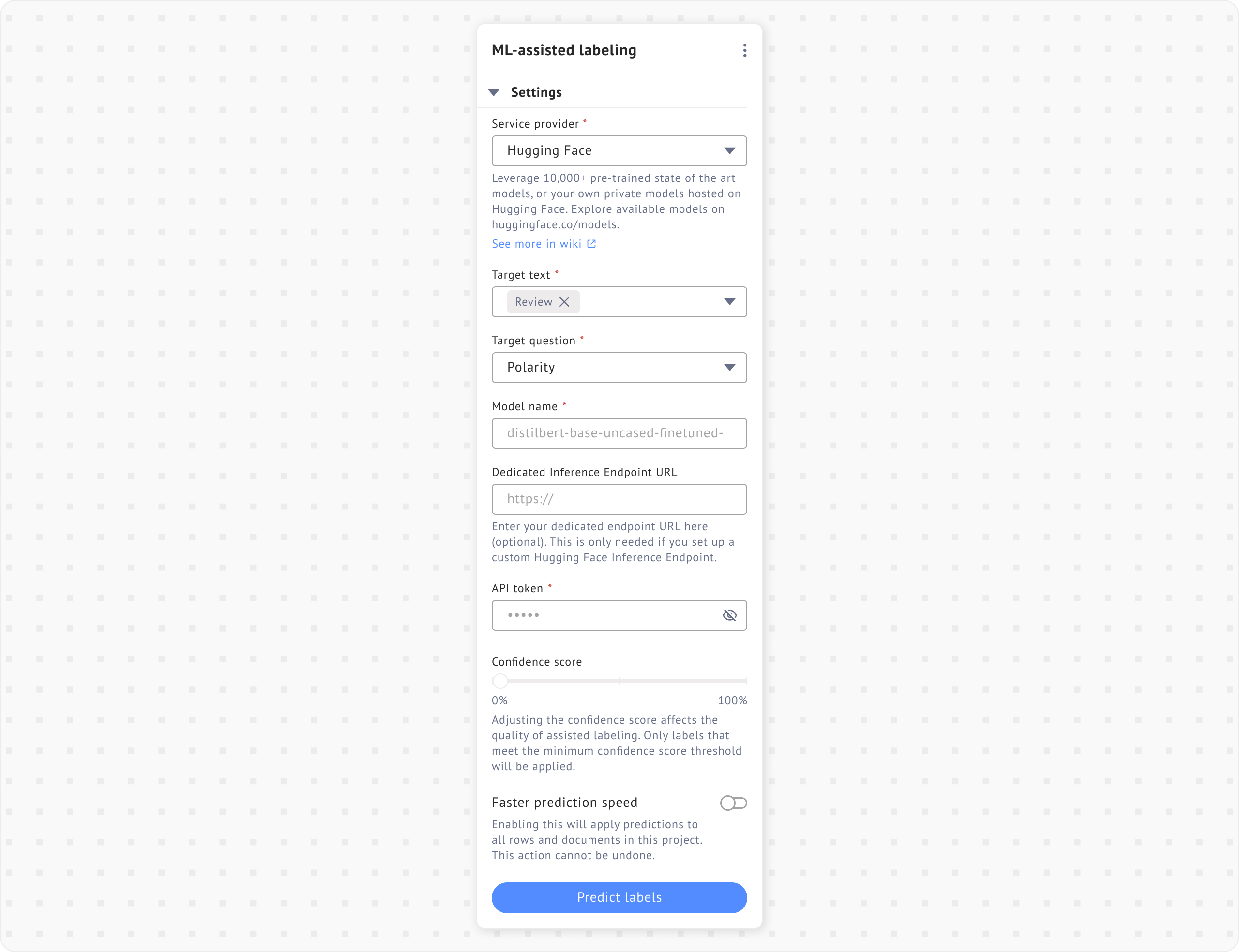 Image of ML Assisted with Hugging Face for Row Based