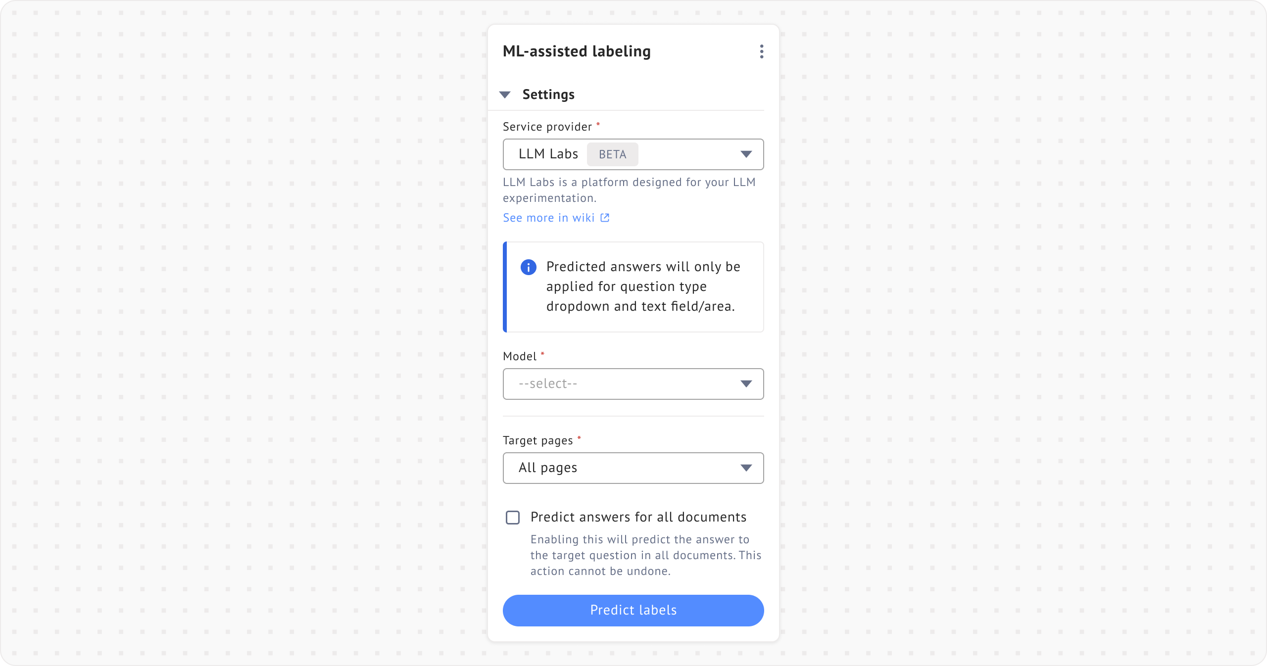Image of ML Assisted Labeling with LLM Labs for Document Based