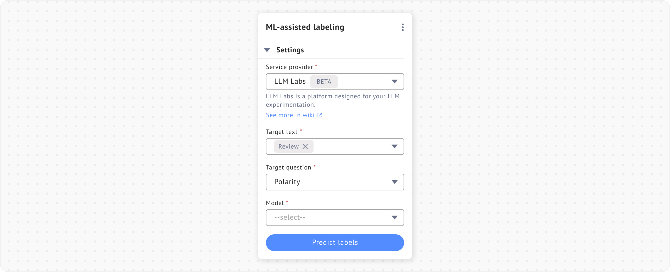 Image of ML Assisted Labeling with LLM Labs for Row Based