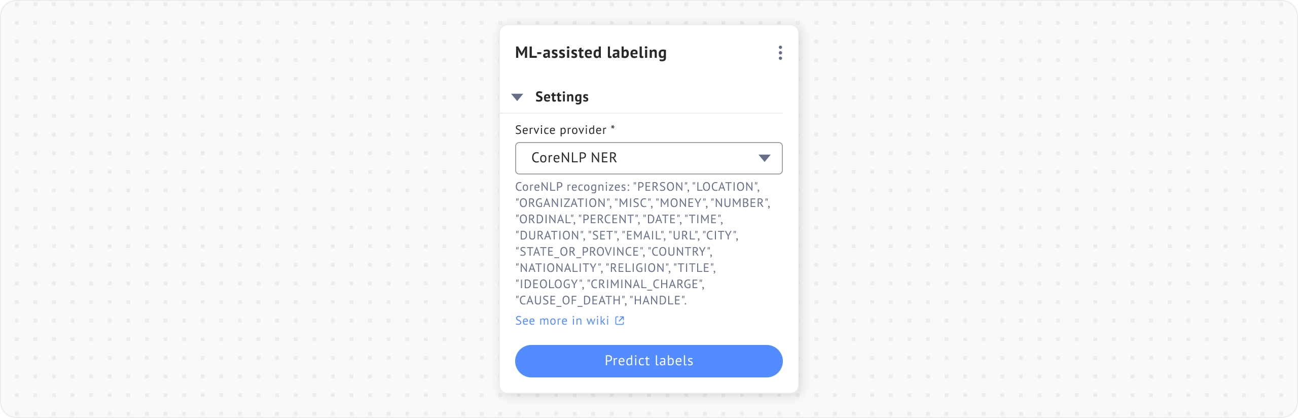 Image of ML Assisted with CoreNLP NER